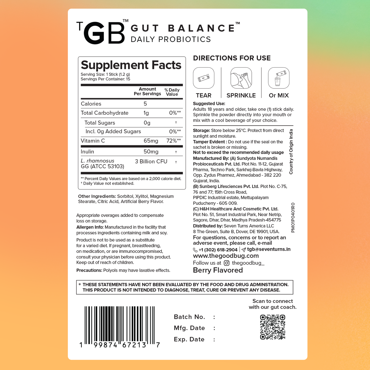 Gut Balance | Improves Gut Health